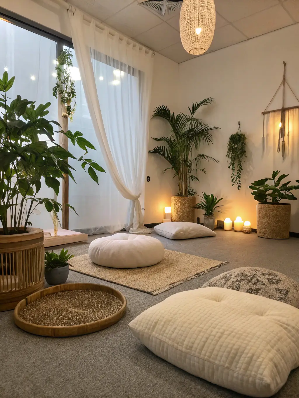 A photograph of a quiet, dimly lit sensory room with various textures and calming elements, designed to help an autistic individual regulate their sensory input.